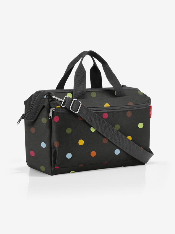 Reisenthel Potovalna torba Reisenthel Allrounder S Pocket Dots črna pikčasta potovalna torba