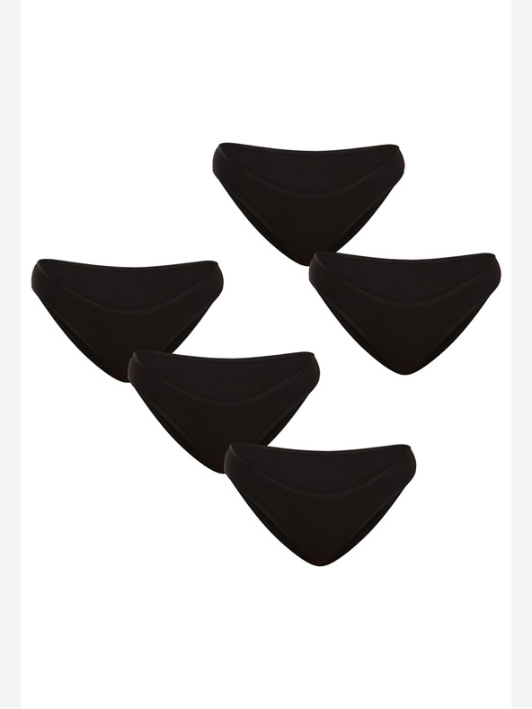 Nedeto Komplet petih ženskih boksaric črne barve Nedeto