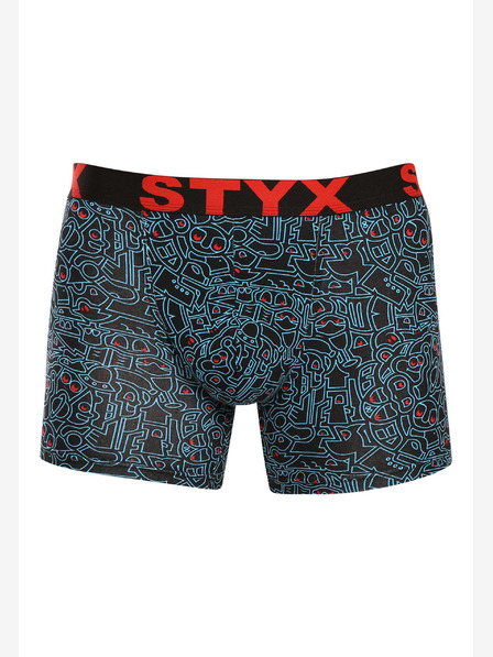 Styx Moške dolge športne boksarice Styx z umetniškimi gumijastimi črtami (U1256/2)