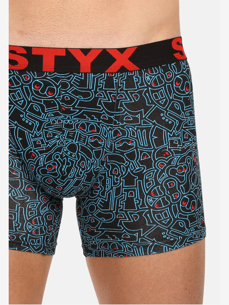 Styx Moške dolge športne boksarice Styx z umetniškimi gumijastimi črtami (U1256/2)