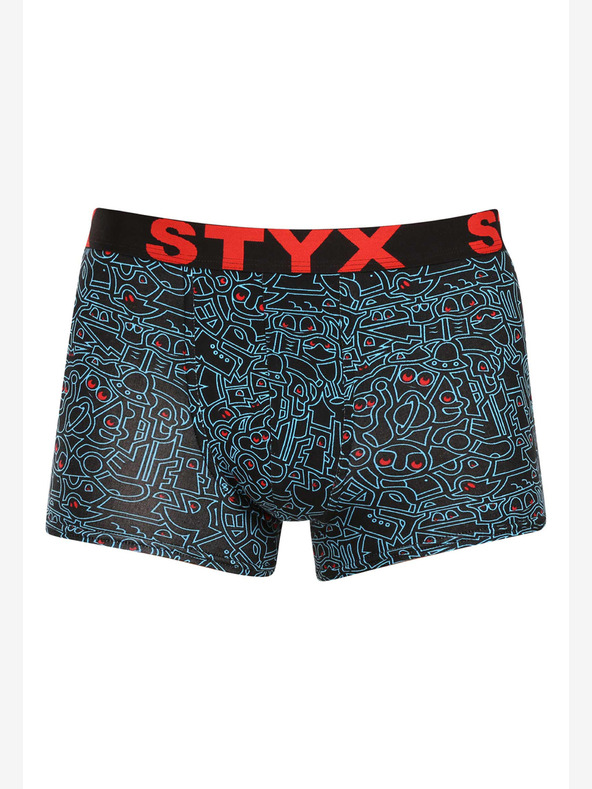 Styx Styx moške boksarice Styx art športne gumijaste z doodle nogo (G1256/2)