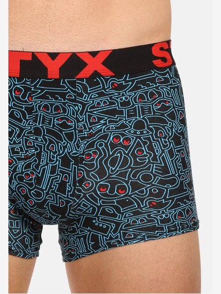 Styx Styx moške boksarice Styx art športne gumijaste z doodle nogo (G1256/2)