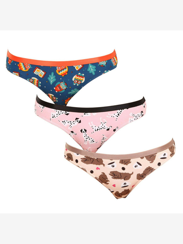 Dedoles Komplet treh - veselih ženskih hlačk Dedoles