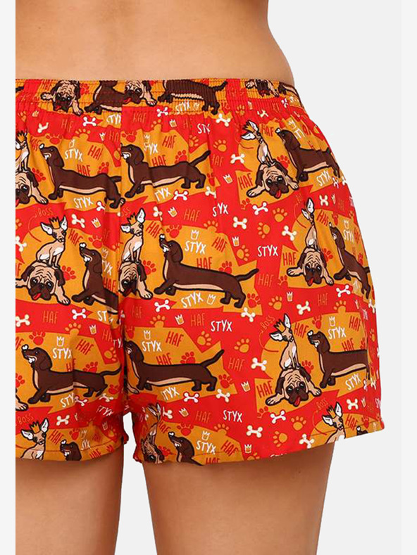 Styx Ženske klasične elastične hlače Styx art psi