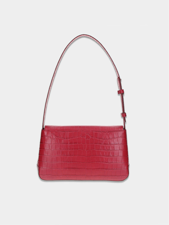 Elega Rdeča ženska torbica Elega Dundee z zavihkom