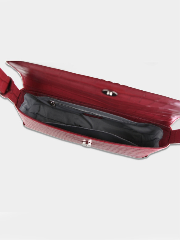 Elega Rdeča ženska torbica Elega Dundee z zavihkom