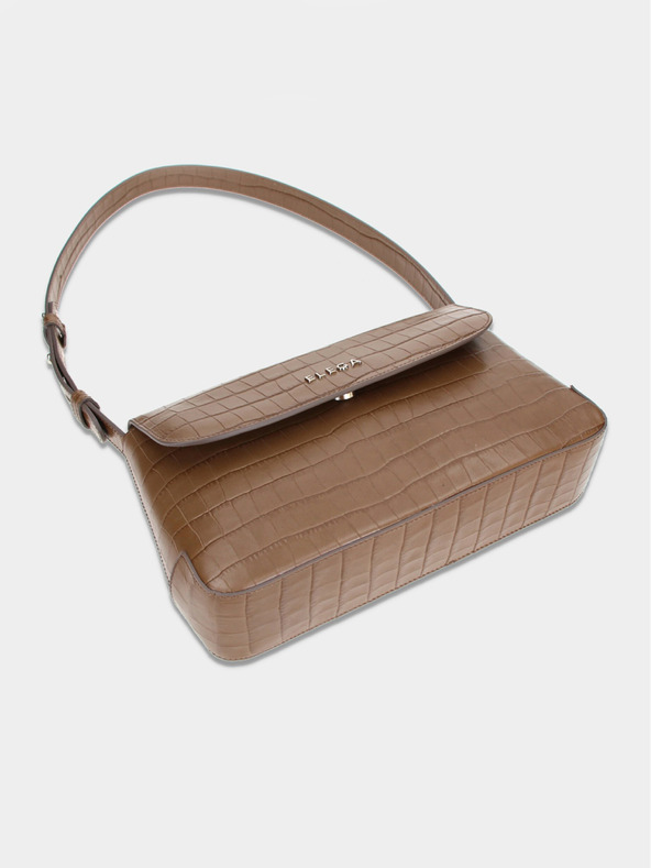 Elega Rjava Elega Dundee Ženska torbica s poklopcem