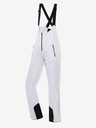 ALPINE PRO Ženske smučarske softshell hlače z membrano ALPINE PRO GERANA bele barve