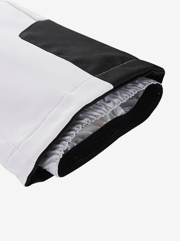 ALPINE PRO Ženske smučarske softshell hlače z membrano ALPINE PRO GERANA bele barve