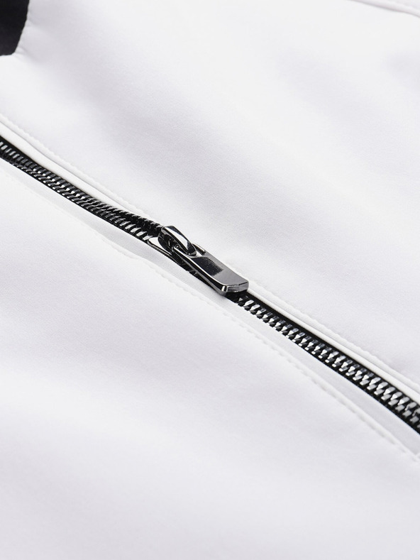 ALPINE PRO Ženske smučarske softshell hlače z membrano ALPINE PRO GERANA bele barve