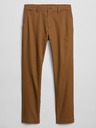 GAP Nohavice essential khaki strih úzky GapFlex GAP