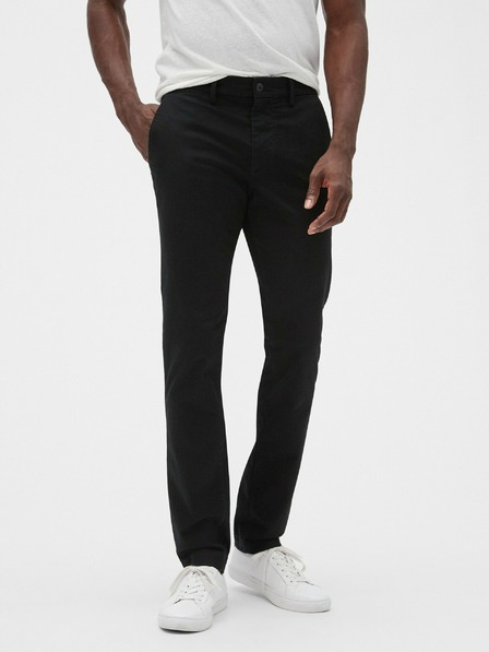 GAP Nohavice essential khaki strih úzky GapFlex GAP