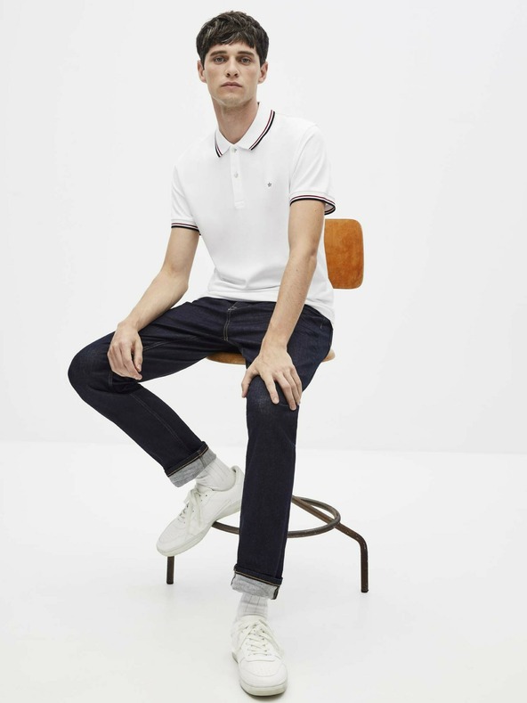 Celio Bela moška polo majica Celio Necetwo