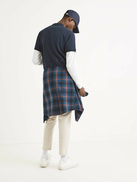 Celio Temno modra moška polo majica Celio