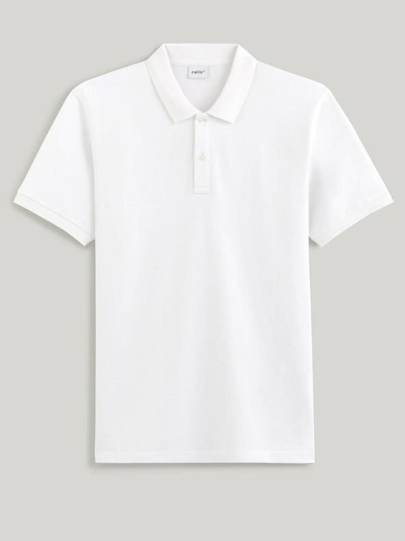 Celio Bela moška polo majica Celio