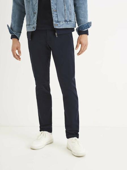 Celio Temno modre moške hlače Celio