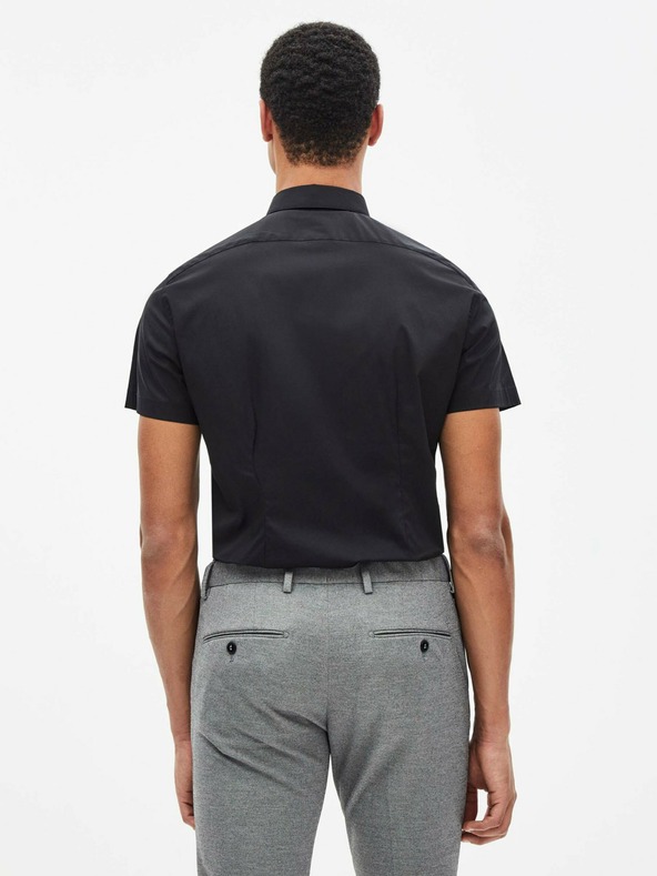 Celio Črna moška majica s kratkimi rokavi Celio Daslim