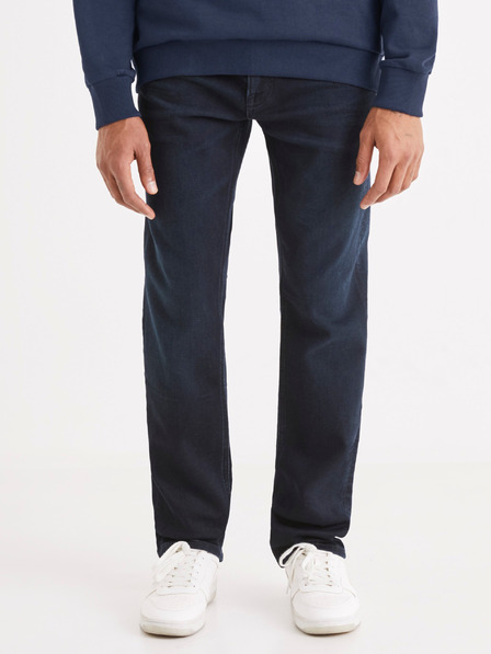 Celio Temno modre moške kavbojke Celio C15 ravnega kroja