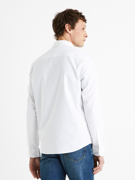 Celio Bela moška navadna bombažna majica Celio Daxford
