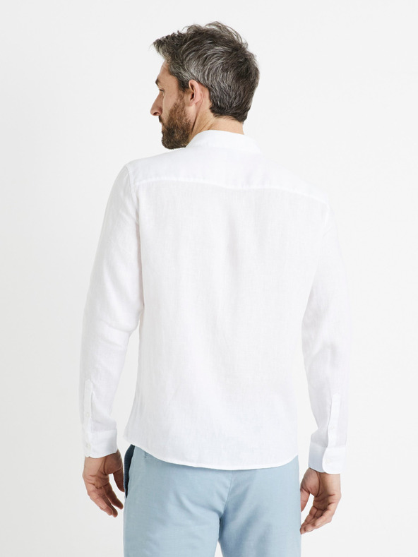 Celio Bela moška lanena srajca Celio Daflix
