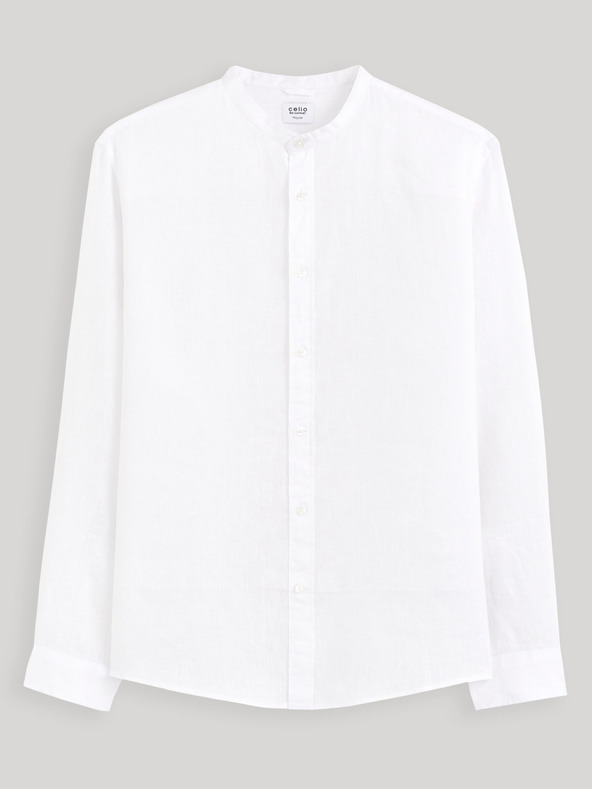 Celio Bela moška lanena srajca Celio Damaolin
