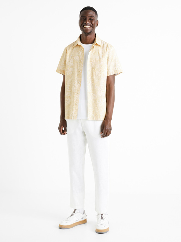 Celio Bele moške lanene hlače Celio Dolinus