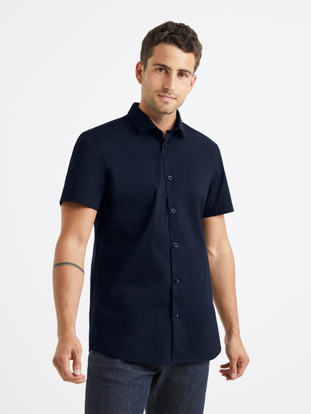 Celio Temno modra moška srajca Celio Daslim