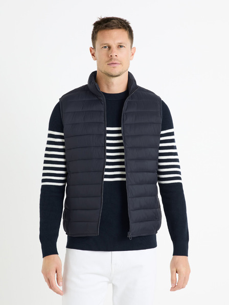 Celio Temno modra moška prešita jopica Celio Fulock