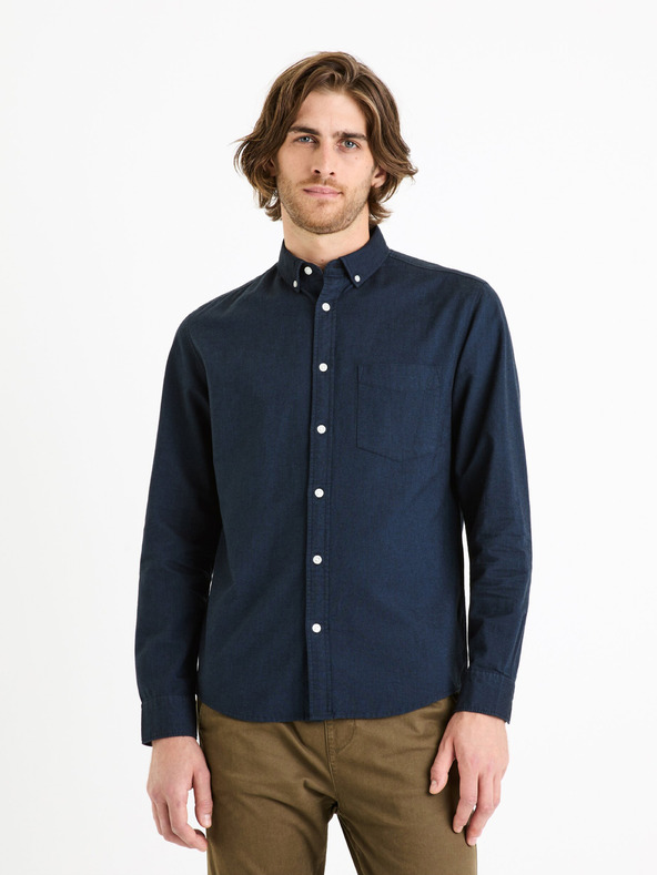 Celio Temno modra moška srajca Celio Daxford