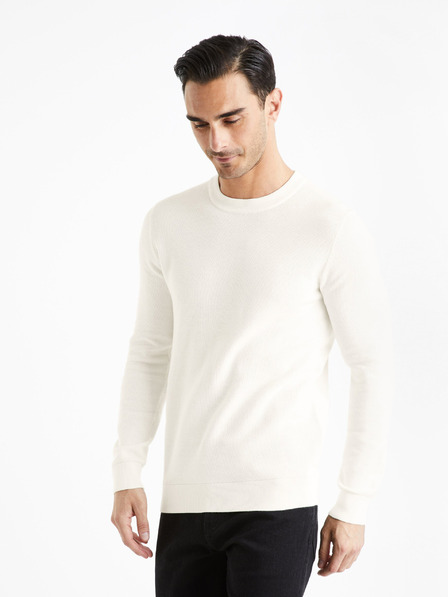 Celio Kremast moški osnovni pulover Celio Bepic