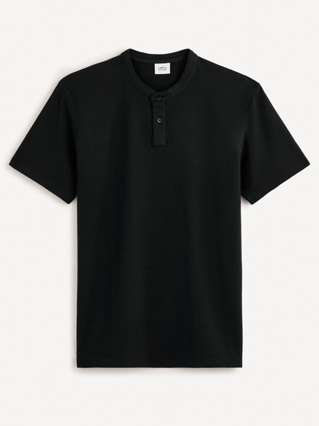 Celio Črna moška osnovna polo majica Celio Gesohel