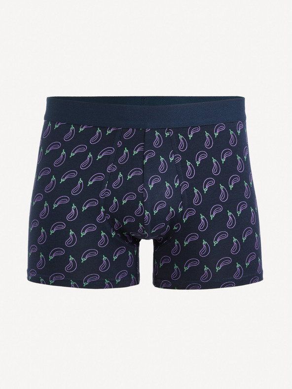 Celio Temno modre vzorčaste moške boksarice Celio Giboberneo