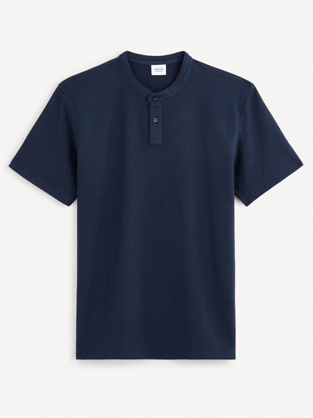 Celio Temno modra moška osnovna polo majica Celio Gesohel