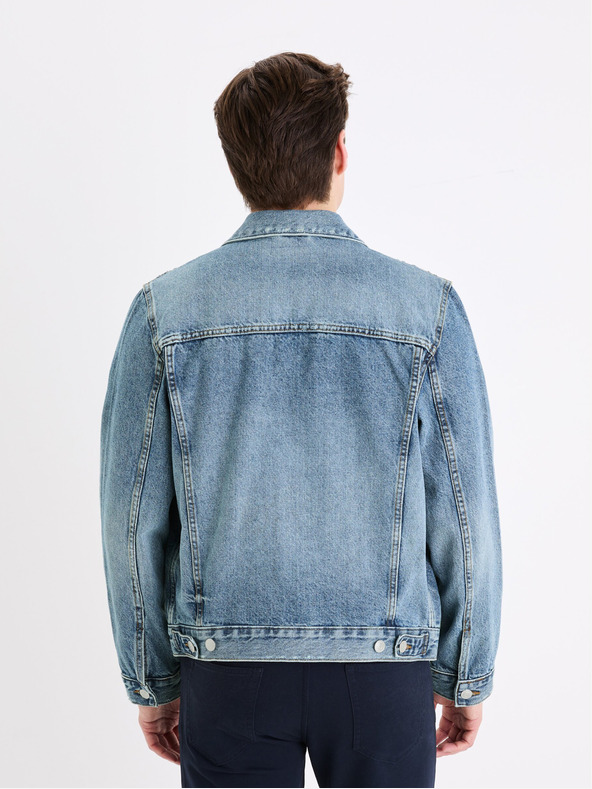 Celio Modra moška jakna iz džinsa Celio Gudens