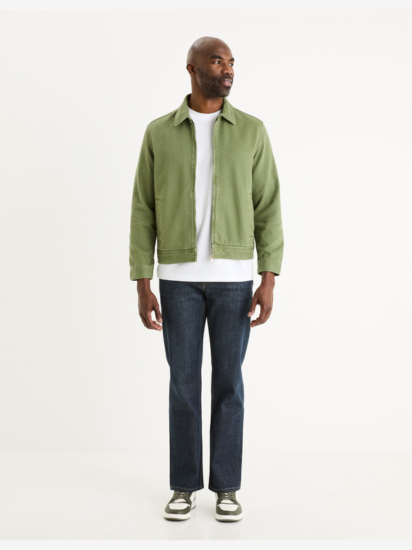 Celio Temno modre moške kavbojke Celio C5 ravnega kroja