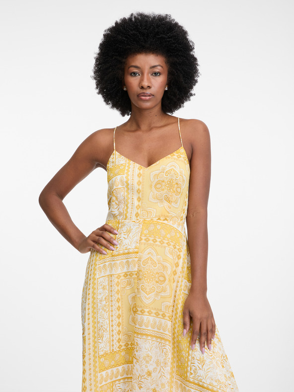 Orsay Rumena ženska midi obleka ORSAY