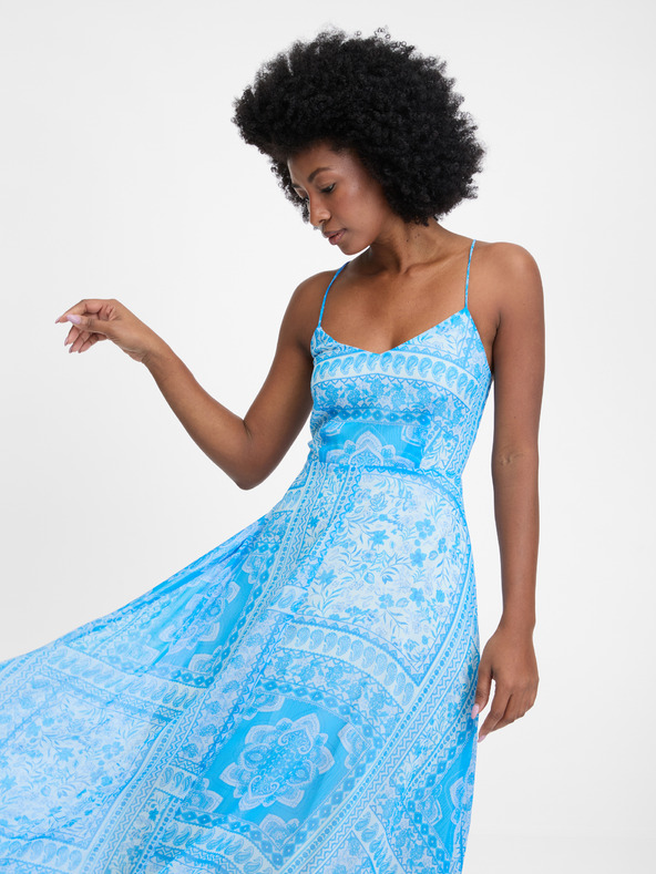 Orsay Modra ženska midi obleka ORSAY