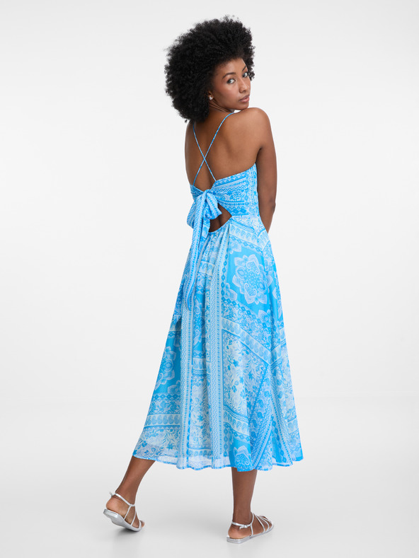 Orsay Modra ženska midi obleka ORSAY