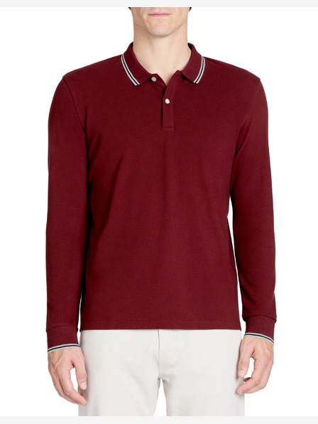 Celio Moška polo majica v bordo barvi Celio Decolml