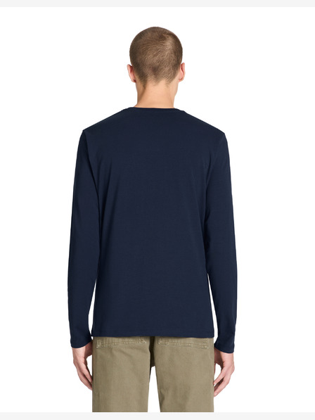 Celio Temno modra moška majica z dolgimi rokavi Celio Julesflash