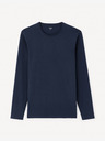 Celio Temno modra moška majica z dolgimi rokavi Celio Julesflash