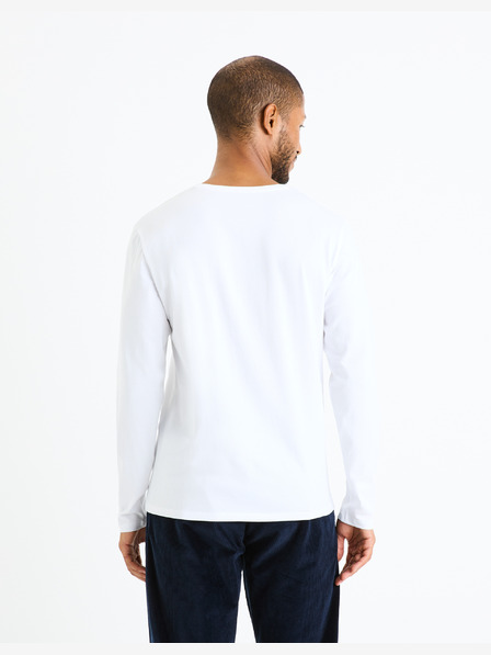 Celio Bela moška majica z dolgimi rokavi Celio Fabeille2 regular