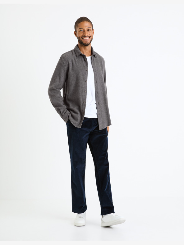 Celio Bela moška majica z dolgimi rokavi Celio Fabeille2 regular