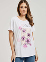 Moodo Ženska majica s cvetličnim potiskom Moodo