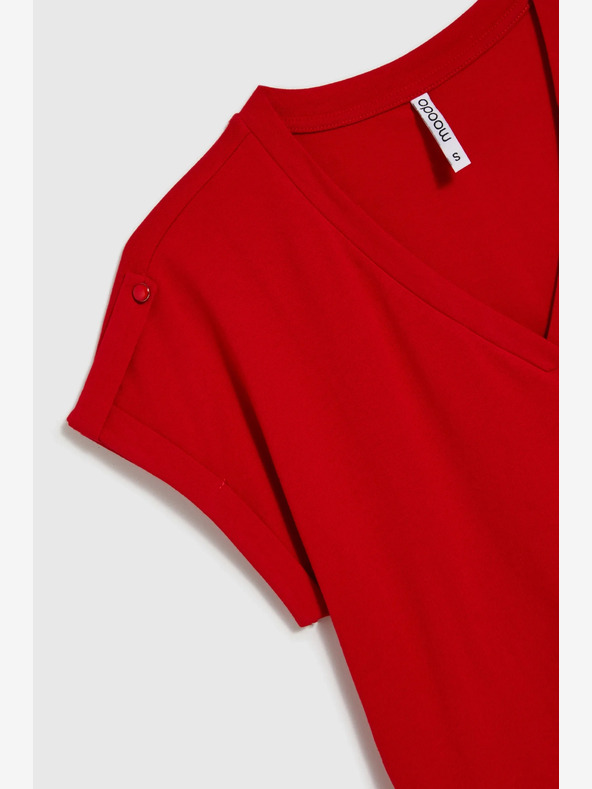 Moodo Rdeča ženska majica Moodo