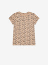 Moodo Bež ženska vzorčasta majica Moodo