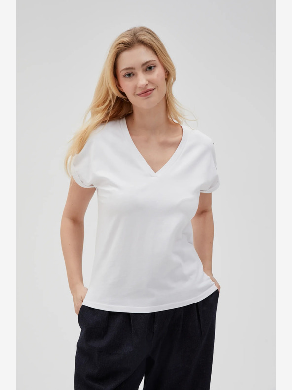 Moodo Bela ženska majica Moodo