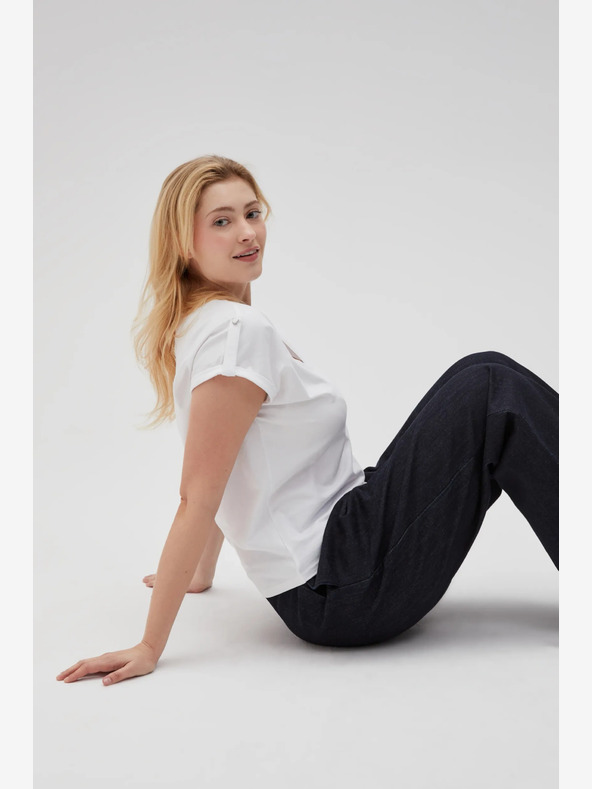 Moodo Bela ženska majica Moodo