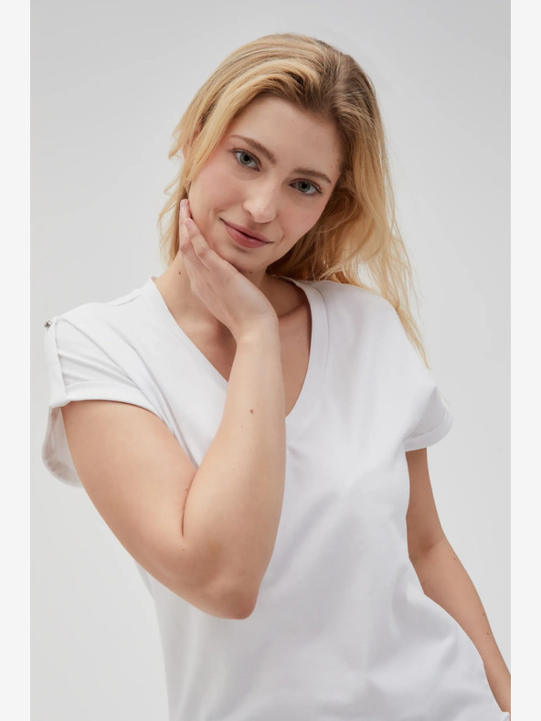 Moodo Bela ženska majica Moodo