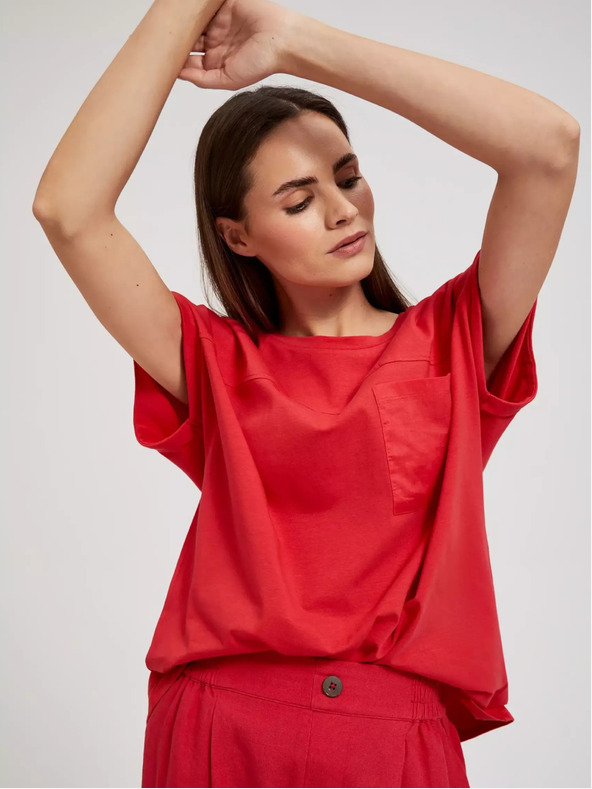 Moodo Rdeča majica Moodo